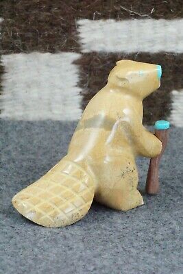 Beaver Zuni Fetish Carving - Enrike Leekya