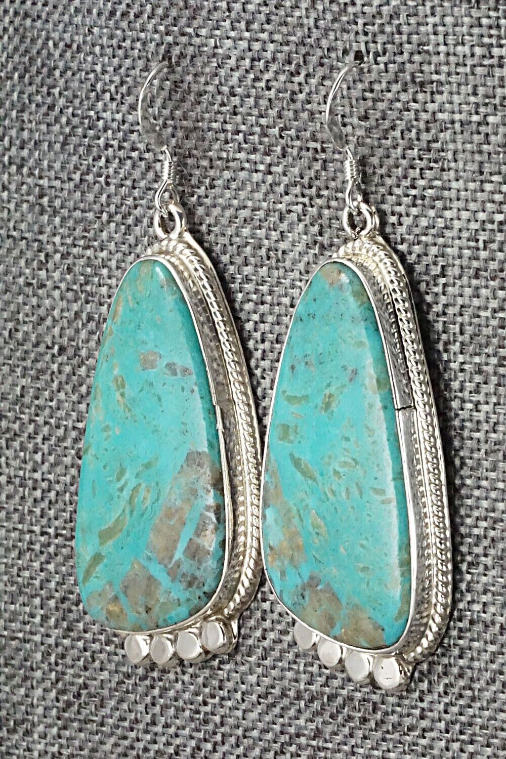 Turquoise and Sterling Silver Earrings - Sharon McCarthy