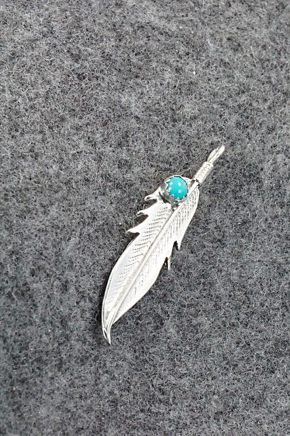 Turquoise & Sterling Silver Pendant - Louise Joe