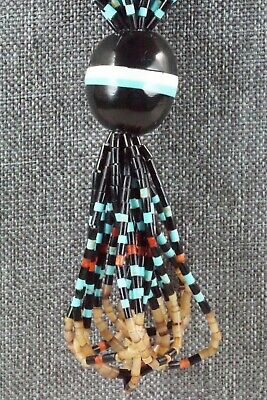 Turquoise, Coral and Shell Necklace - Frank Ortiz