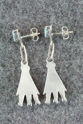 Turquoise & Sterling Silver Earrings - Rosa Cachin