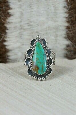 Navajo Turquoise and Sterling Silver Ring - Garrison Boyd - Size 6.5