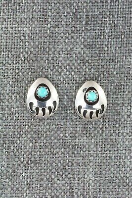 Turquoise & Sterling Silver Earrings - Leta Parker