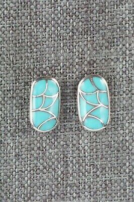 Turquoise & Sterling Silver Earrings - Orena Leekya