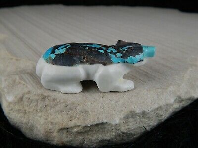 Badger Zuni Fetish Carving - Nelson Yatsattie - High Lonesome Trading