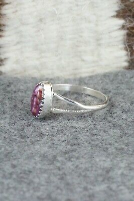 Spiny Oyster & Sterling Silver Ring - Robert Martinez - Size 8.25