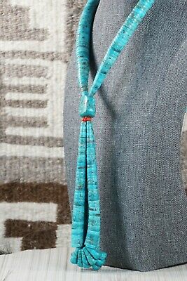 Santo Domingo Turquoise Necklace - Lupe Lovato - High Lonesome Trading