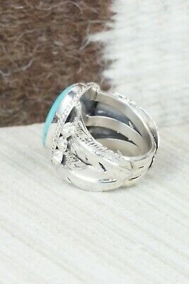 Turquoise & Sterling Silver Ring - Grace Kenneth - Size 5.5