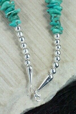 Turquoise & Sterling Silver Necklace - Navajo