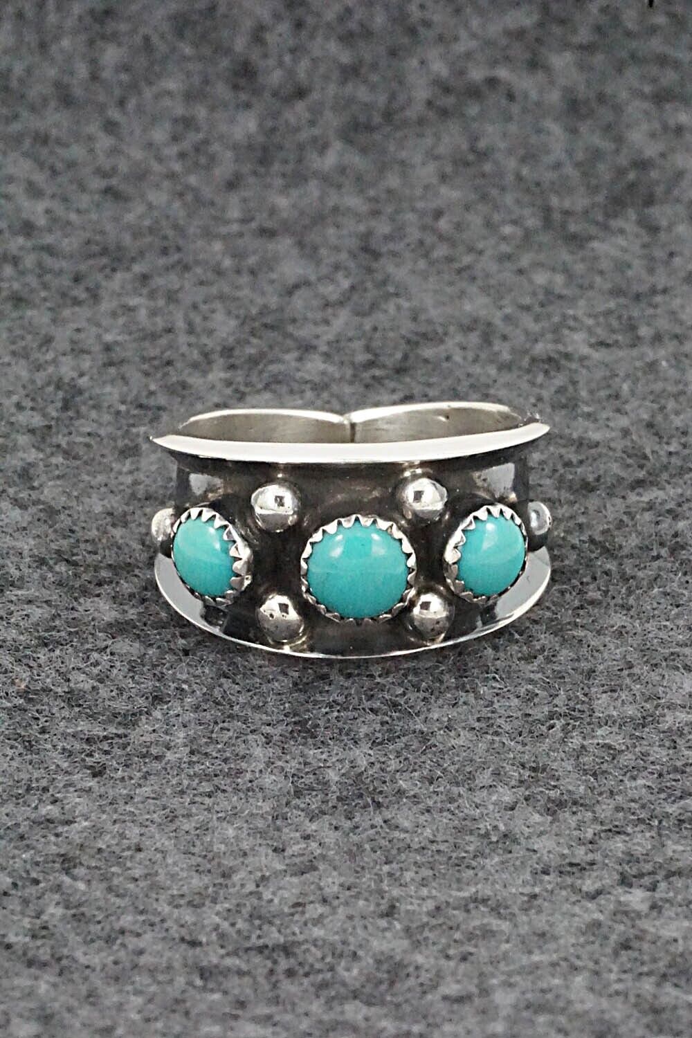 Turquoise & Sterling Silver Ring - Paul Largo - Size 8.75