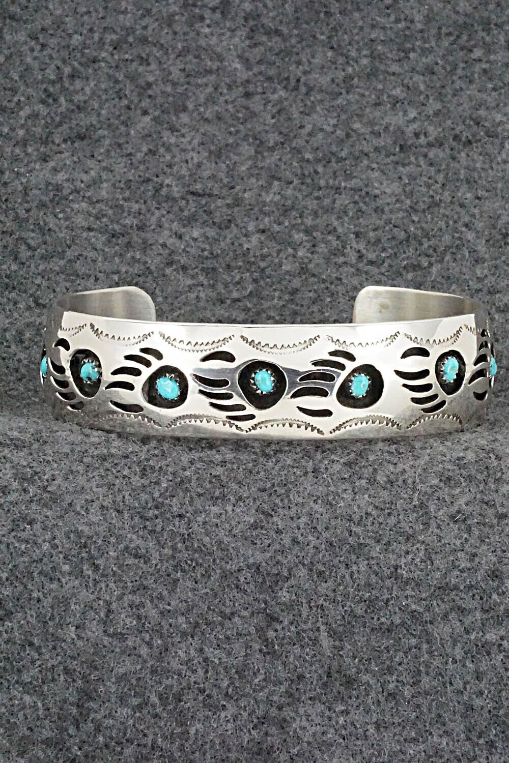 Turquoise & Sterling Silver Bracelet - Pearlene Spencer