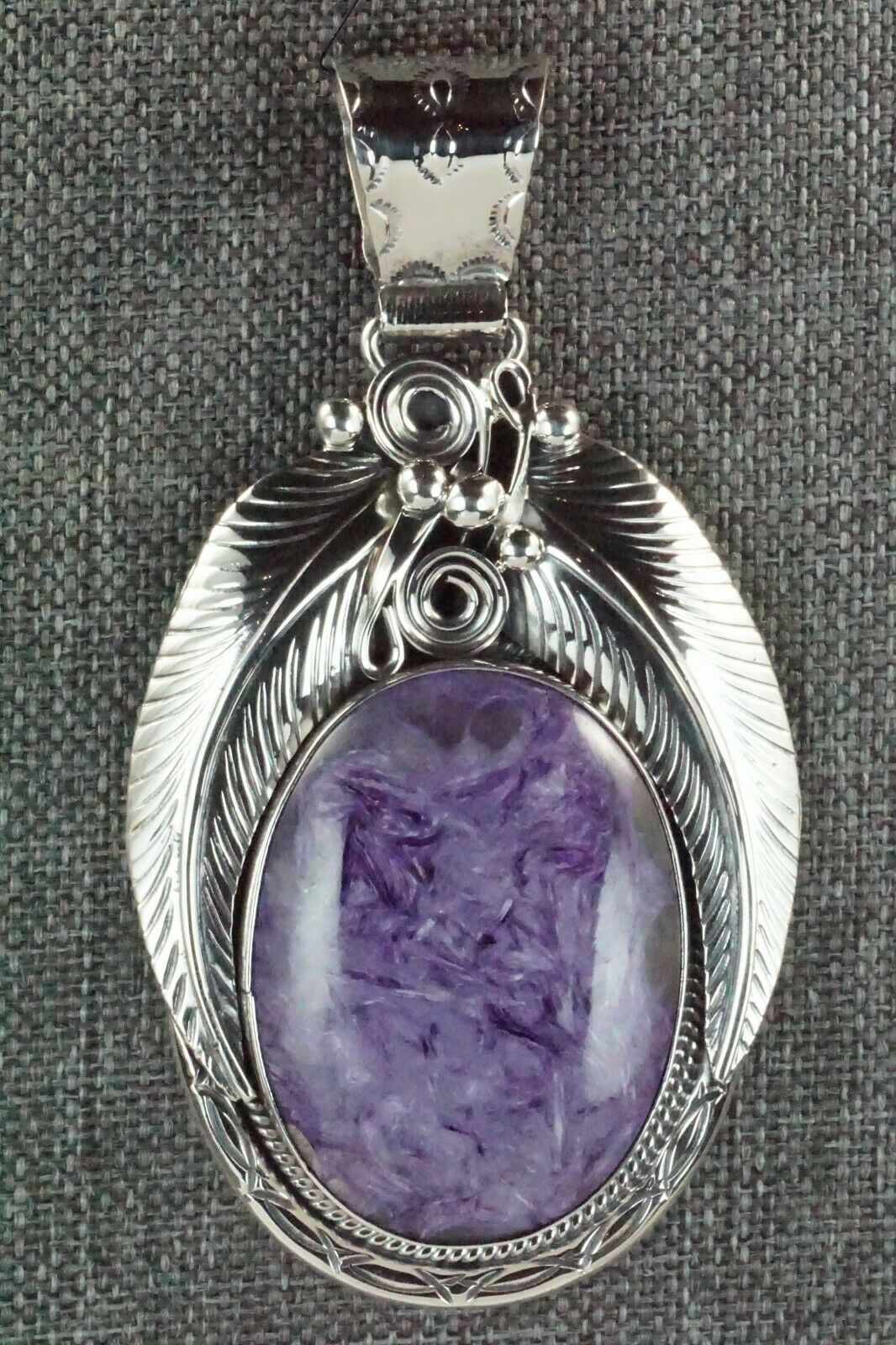 Charoite & Sterling Silver Pendant - Davey Morgan