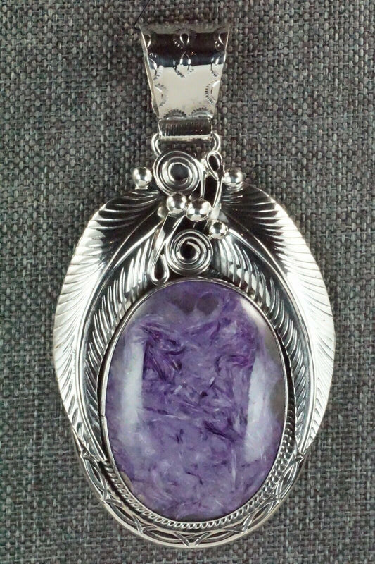 Charoite & Sterling Silver Pendant - Davey Morgan