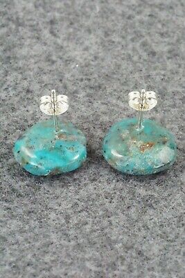 Turquoise & Sterling Silver Earrings - Joann Garcia