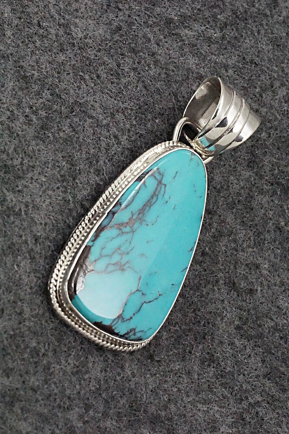 Turquoise and Sterling Silver Pendant - Sharon McCarthy