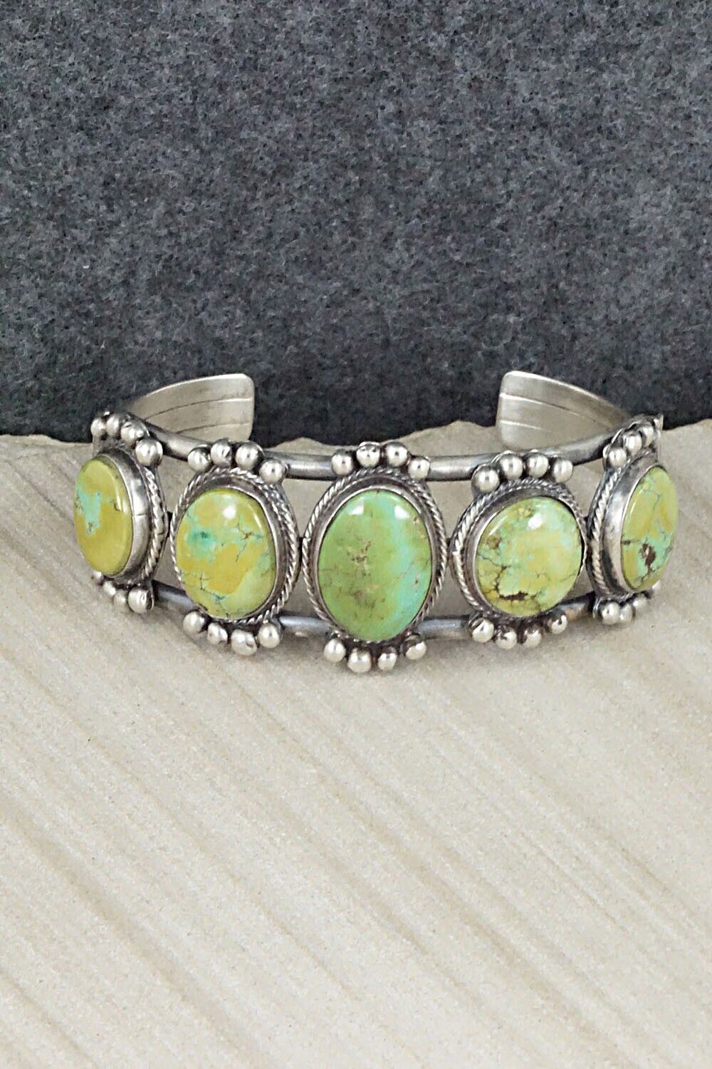 Turquoise & Sterling Silver Bracelet - Thomas Yazzie