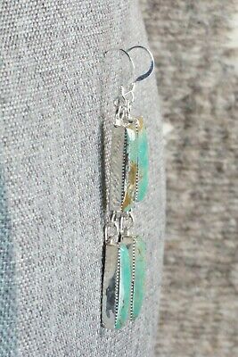 Turquoise & Sterling Silver Earrings - Irvin Tsosie