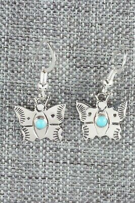 Turquoise & Sterling Silver Earrings - Lucille Platero