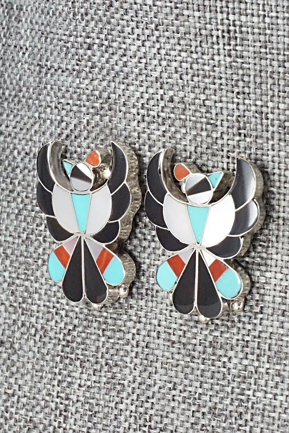 Multi Stone & Sterling Silver Earrings - Breon Wallace