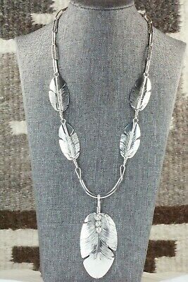 Sterling Silver Feather & Chain Necklace - Ben Begay