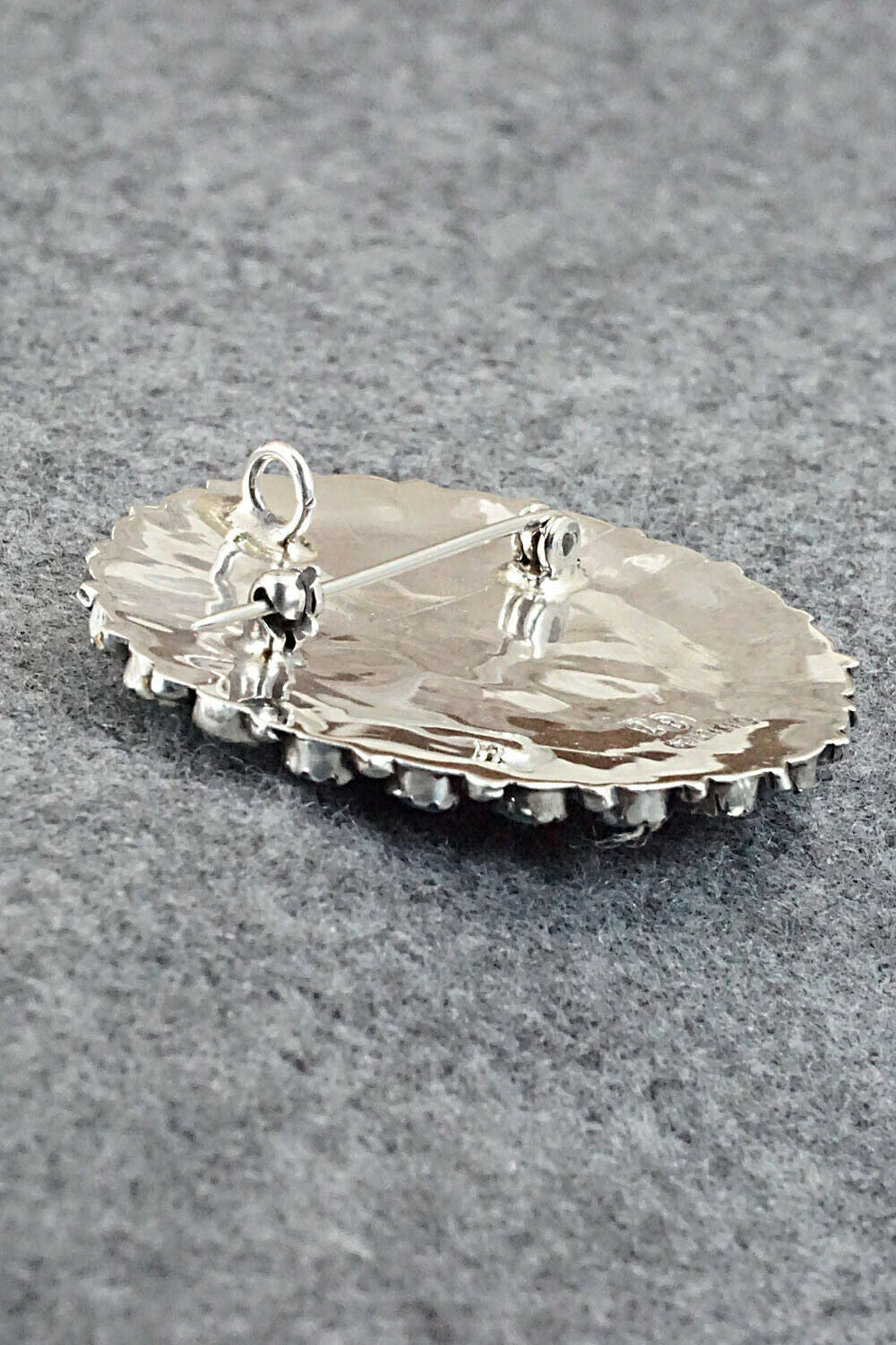 Turquoise and Sterling Silver Pendant - Zeita Begay
