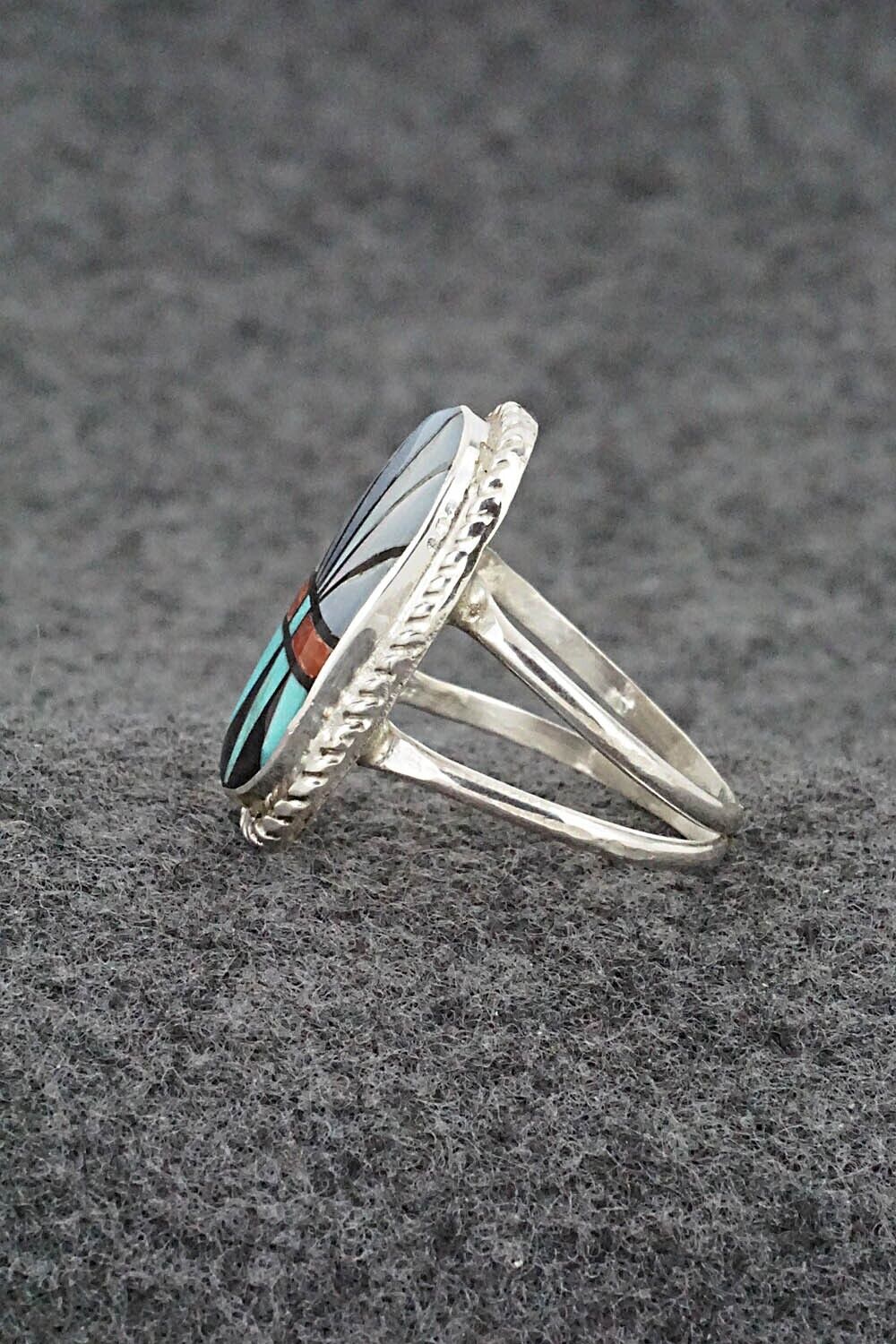 Multi Stone & Sterling Silver Ring - Ola Eriacho - Size 7