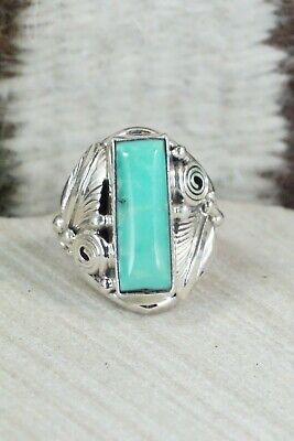 Turquoise & Sterling Silver Ring - Davey Morgan - Size 6.5