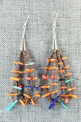 Multi Stone & Sterling Silver Earrings - Daniel Coriz