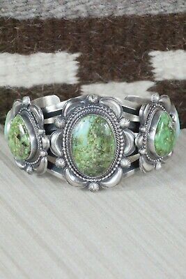 Navajo Turquoise & Sterling Silver Bracelet - Tom Lewis