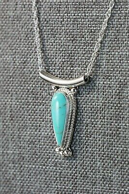 Navajo Turquoise & Sterling Silver Necklace - Sharon McCarthy