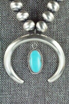 Turquoise & Sterling Silver Pearl Necklace - Jan Mariano - High Lonesome Trading