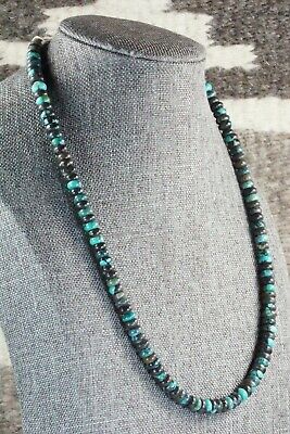 Turquoise & Sterling Silver Necklace - Navajo