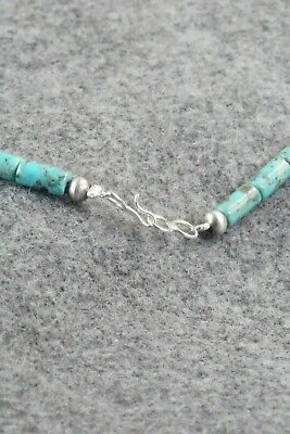 Turquoise & Sterling Silver Necklace - Navajo