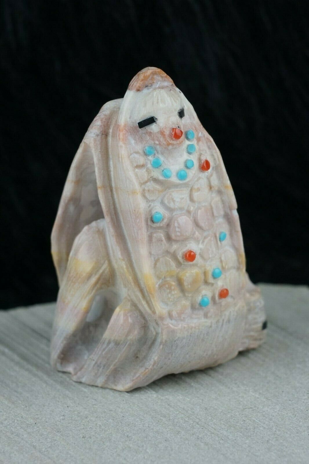 Corn Maiden Zuni Fetish Carving - Derrick Kaamasee - High Lonesome Trading