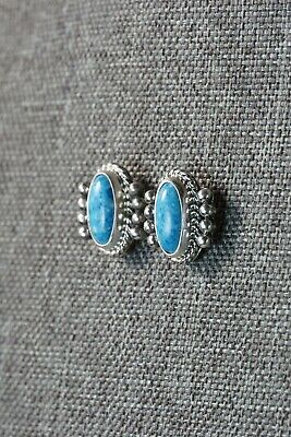 Navajo Turquoise & Sterling Silver Earrings - Jan Mariano