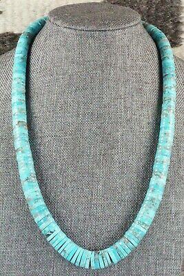 Turquoise & Sterling Silver Necklace - Lupe Lovato - High Lonesome Trading