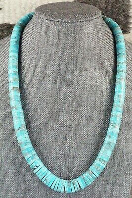 Turquoise & Sterling Silver Necklace - Lupe Lovato