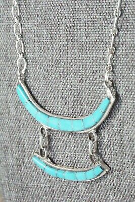 Turquoise & Sterling Silver Necklace - Gloria Waseta