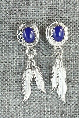 Lapis & Sterling Silver Earrings - Etta Larry