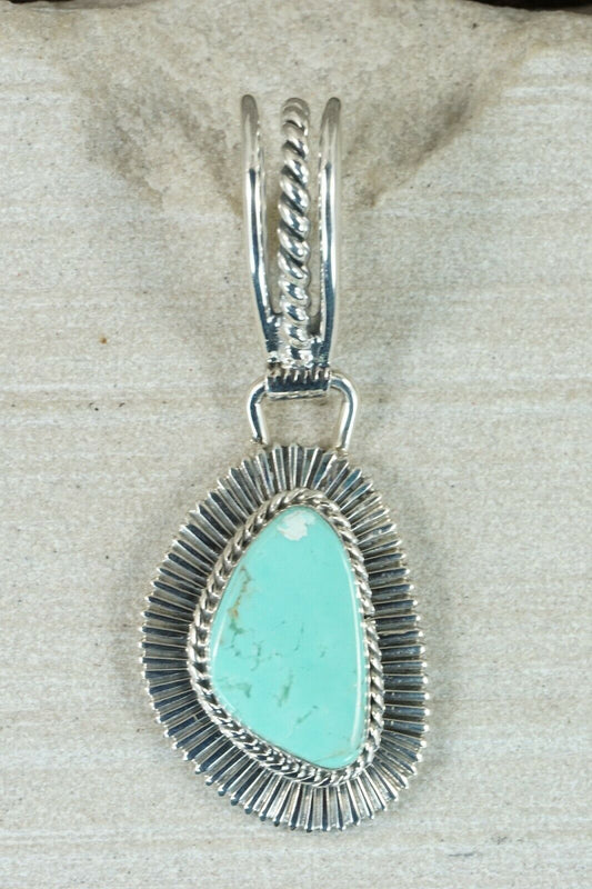 Navajo Turquoise and Sterling Silver Pendant - Native American