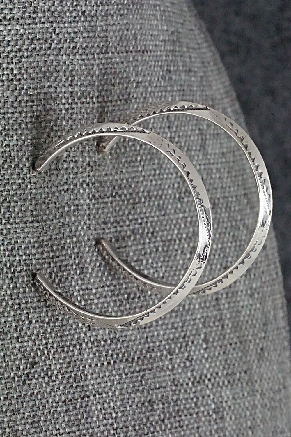 Sterling Silver Hoop Earrings - Elaine Tahe