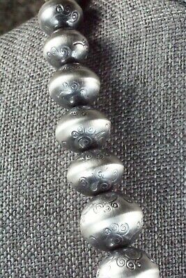 Sterling Silver Navajo Pearl Necklace & Earrings - Preston Haley