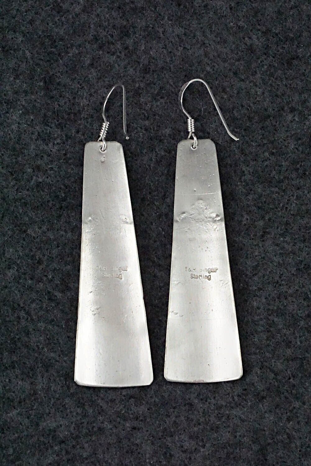 Turquoise & Sterling Silver Earrings - Rosita Singer