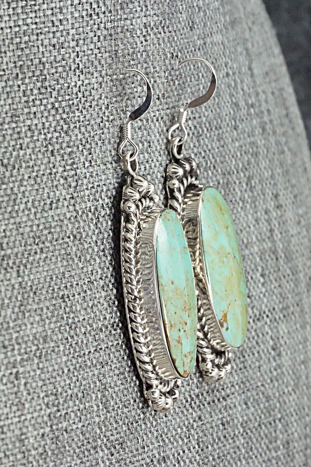 Turquoise & Sterling Silver Earrings - Gregg Yazzie