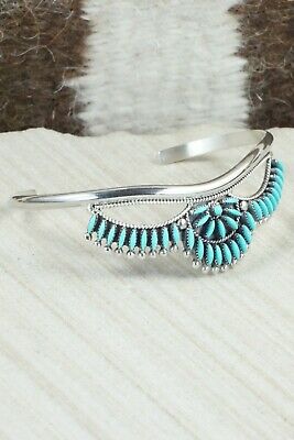 Turquoise & Sterling Silver Bracelet - Stewart Nakatewa