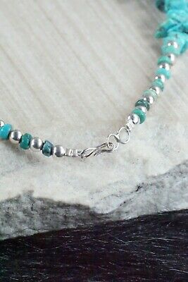 Turquoise & Sterling Silver Necklace - Navajo