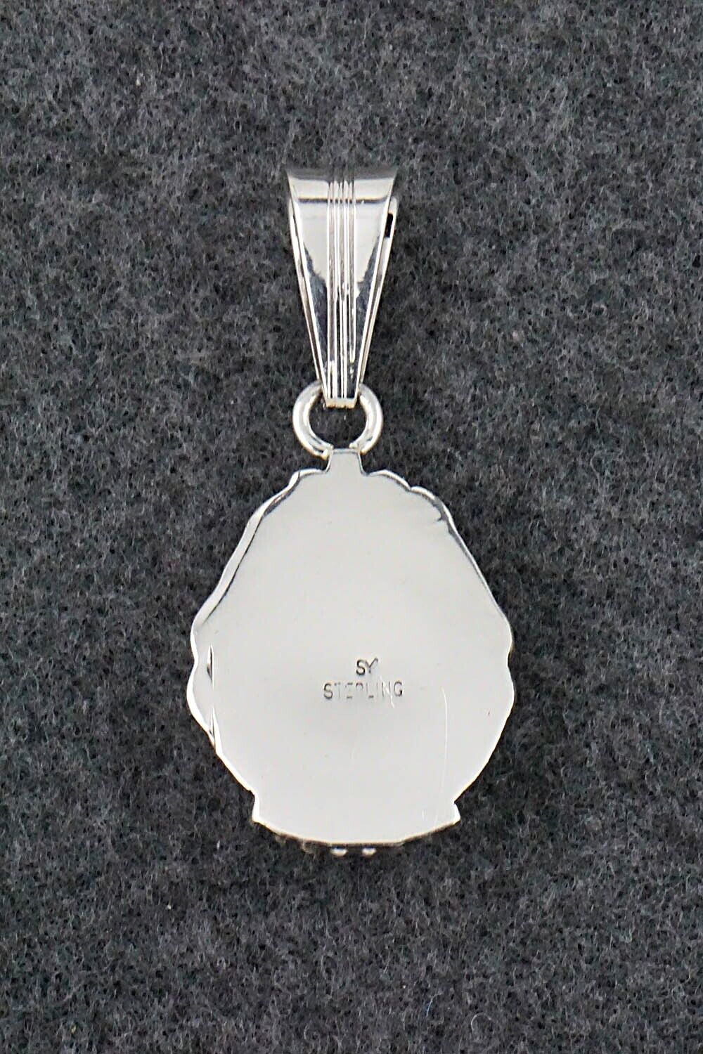 White Buffalo & Sterling Silver Pendant - Samuel Yellowhair