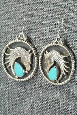 Turquoise & Sterling Silver Earrings - Genevieve Francisco