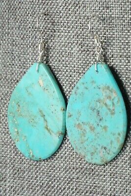 Turquoise & Sterling Silver Earrings - Lupe Lovato