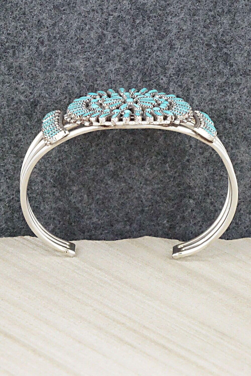 Turquoise & Sterling Silver Bracelet - Judy Wallace